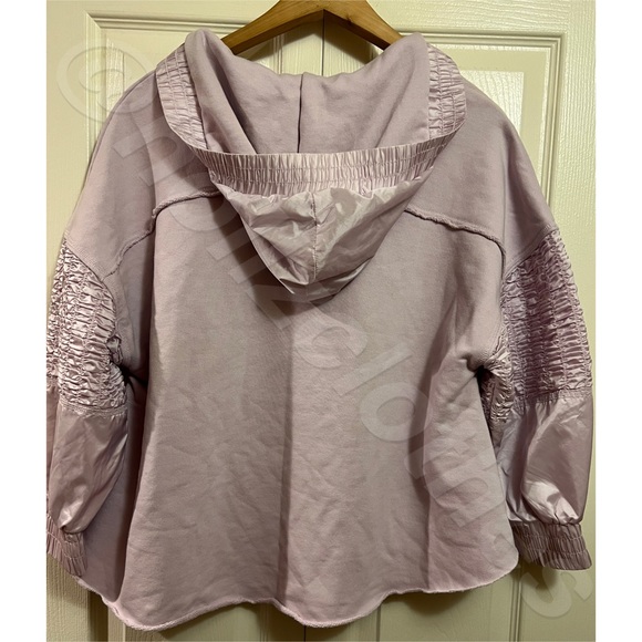 Free People Spin Hooded Pullover Sweatshirt Lilac S NWT - Picture 6 of 12